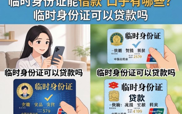 临时身份证能借款的口子有哪些?临时身份证可以贷款吗