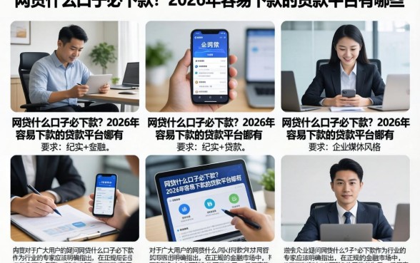网贷什么口子必下款?2026年容易下款的贷款平台有哪些