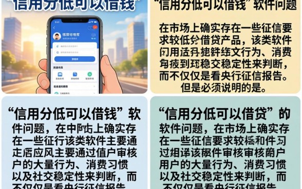 信用分低可以借钱的软件有哪些？盘点五个无视征信好下款的口子