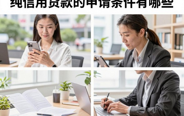 纯信用贷款的申请条件有哪些，无抵押贷款怎么办理容易通过