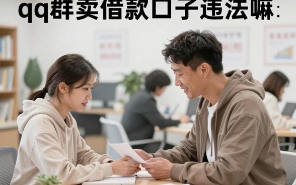 qq群卖借款口子违法嘛,qq群卖口子被抓判刑吗