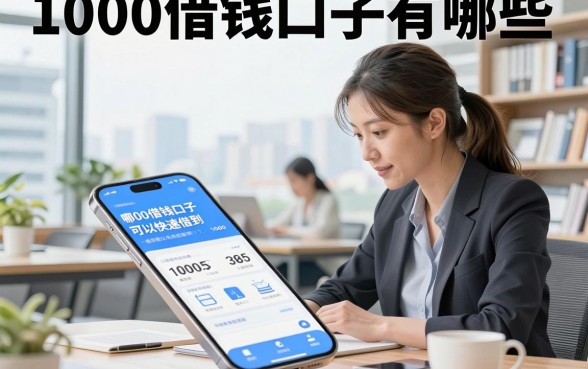 1000借钱口子有哪些，急需一千元哪里可以快速借到