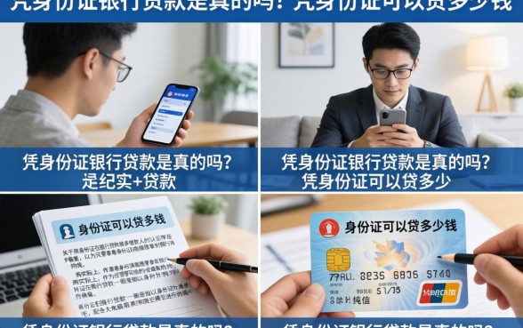 凭身份证银行贷款是真的吗？凭身份证可以贷多少钱