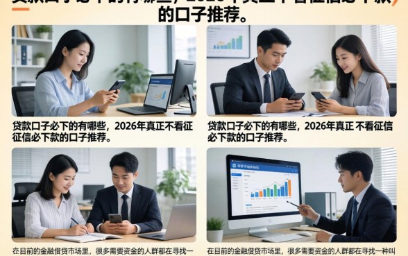 贷款口子必下的有哪些,2026年真正不看征信必下款的口子推荐