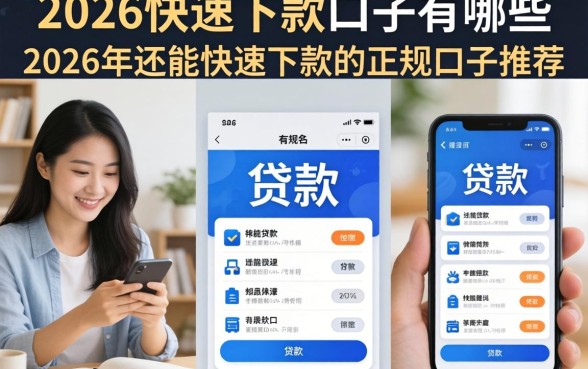 2026快速下款口子有哪些，2026年还能快速下款的正规口子推荐