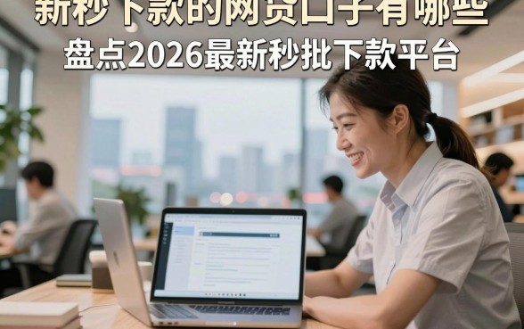 新秒下款的网贷口子有哪些,盘点2026最新秒批下款平台