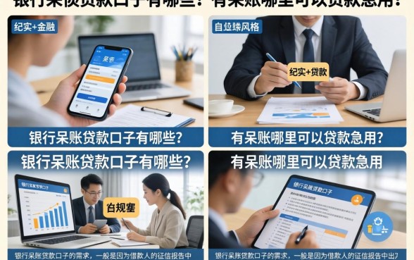 银行呆账贷款口子有哪些？有呆账哪里可以贷款急用？
