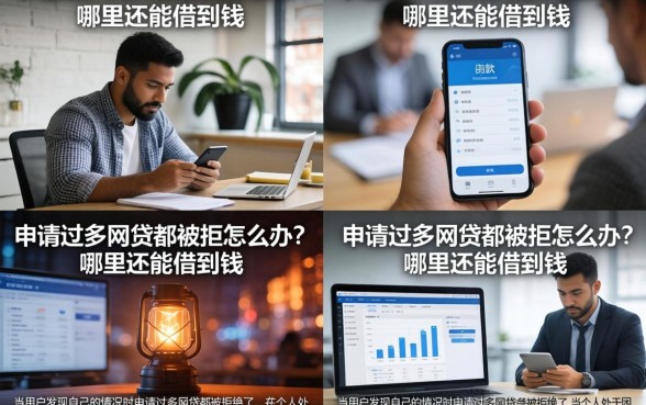 申请过多网贷都被拒怎么办？哪里还能借到钱