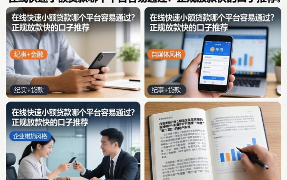 在线快速小额贷款哪个平台容易通过？正规放款快的口子推荐