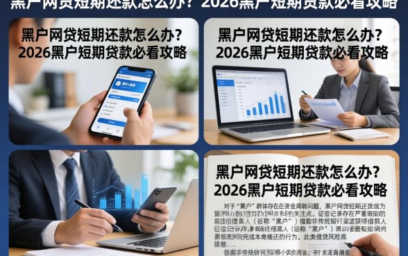 黑户网贷短期还款怎么办?2026黑户短期贷款必看攻略