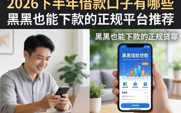 2026下半年借款口子有哪些，黑户也能下款的正规平台推荐