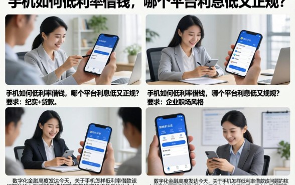 手机如何低利率借钱，哪个平台利息低又正规？