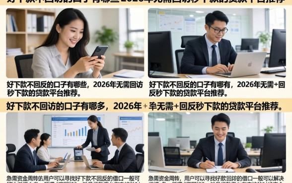 好下款不回访的口子有哪些,2026年无需回访秒下款的贷款平台推荐