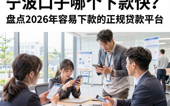 宁波口子哪个下款快？盘点2026年容易下款的正规贷款平台