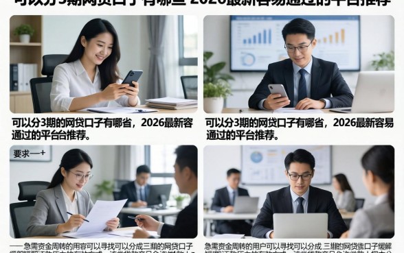 可以分3期的网贷口子有哪些，2026最新容易通过的平台推荐