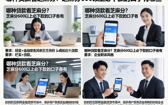哪种贷款看芝麻分?芝麻分600以上必下款的口子有哪些