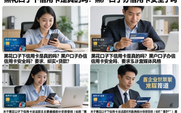 黑花口子下信用卡是真的吗？黑户口子办信用卡安全吗？