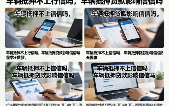 车辆抵押不上征信吗，车辆抵押贷款影响征信吗