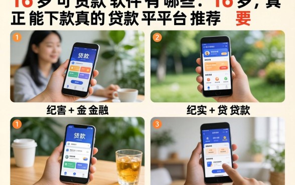 16岁可贷款软件有哪些，16岁真正能下款的贷款平台推荐