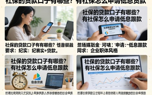社保的贷款口子有哪些？有社保怎么申请低息贷款