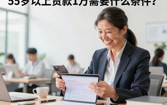 55岁以上贷款1万需要什么条件?有退休金能贷吗?