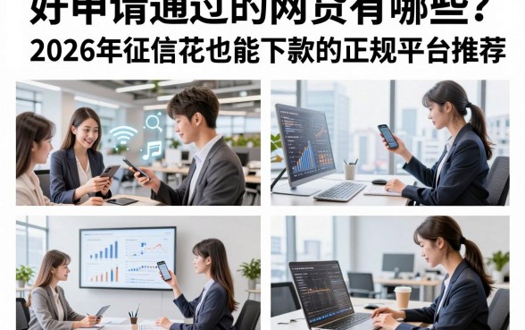 好申请通过的网贷有哪些？2026年征信花也能下款的正规平台推荐