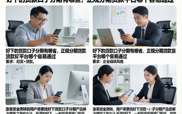 好下的货款口子分期有哪些,正规分期贷款平台哪个容易通过