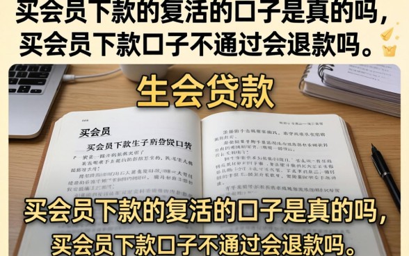 买会员下款的复活的口子是真的吗，买会员下款口子不通过会退款吗