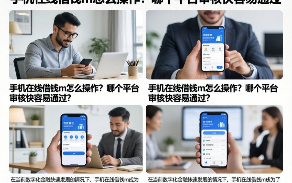 手机在线借钱m怎么操作？哪个平台审核快容易通过？