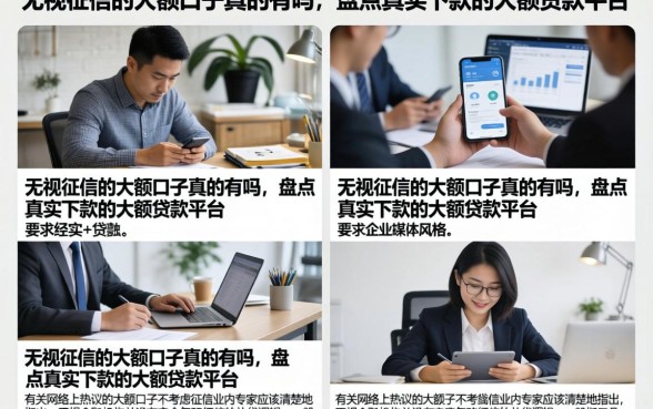 无视征信的大额口子真的有吗，盘点真实下款的大额贷款平台