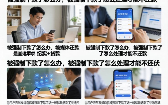 被强制下款了怎么办,被强制下款了怎么处理才能不还款