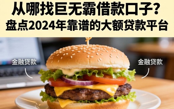 从哪找巨无霸借款口子？盘点2024年靠谱的大额贷款平台