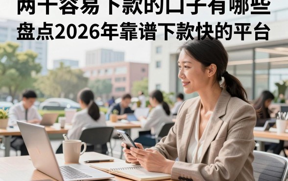 两千容易下款的口子有哪些，盘点2026年靠谱下款快的平台