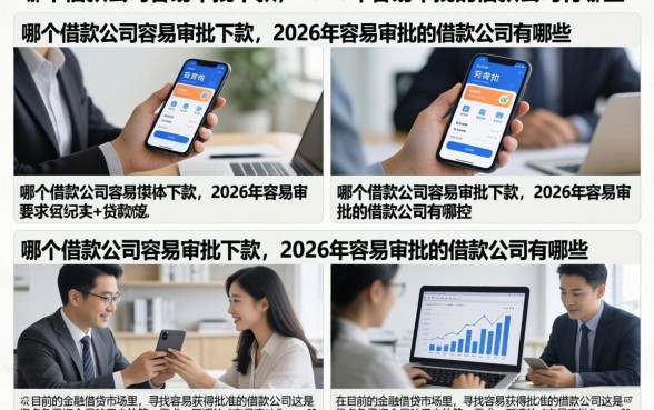 哪个借款公司容易审批下款，2026年容易审批的借款公司有哪些