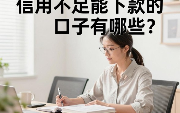 信用不足能下款的口子有哪些？信用不好哪里可以借到钱？