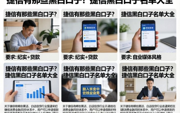 捷信有那些黑白口子?捷信黑白口子名单大全