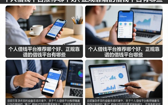 个人借钱平台推荐哪个好，正规靠谱的借钱平台有哪些