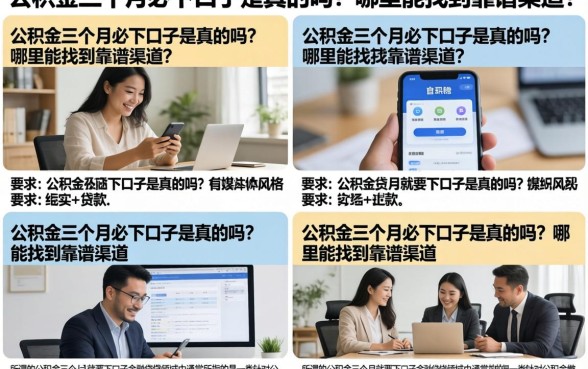 公积金三个月必下口子是真的吗?哪里能找到靠谱渠道?