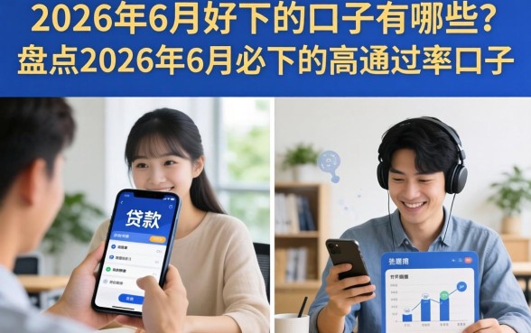 2026年6月好下的口子有哪些？盘点2026年6月必下的高通过率口子