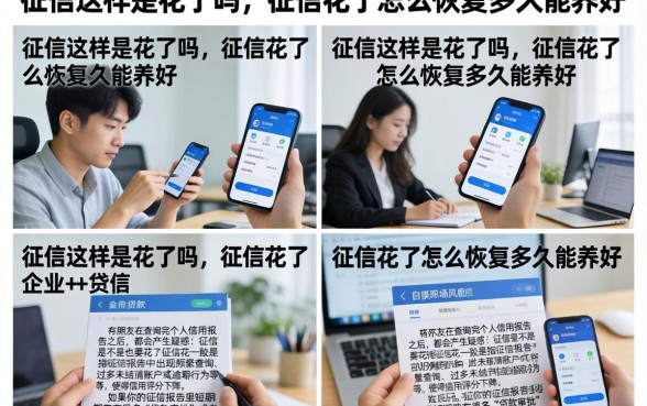 征信这样是花了吗，征信花了怎么恢复多久能养好