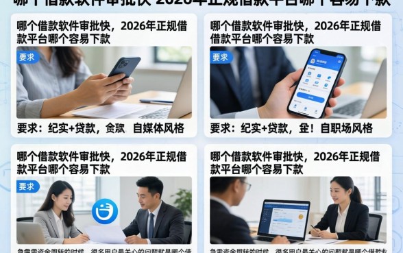 哪个借款软件审批快，2026年正规借款平台哪个容易下款