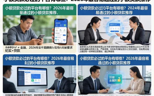 小额贷款必过的平台有哪些?2026年最容易通过的小额贷款推荐