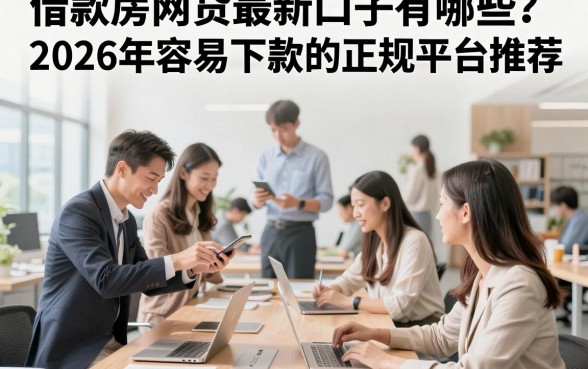 借款房网贷最新口子有哪些?2026年容易下款的正规平台推荐