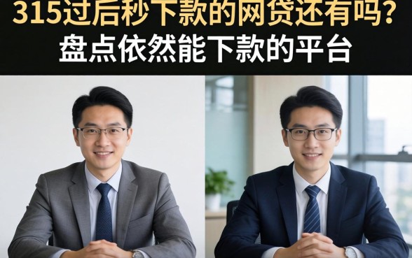 315过后秒下款的网贷还有吗?盘点依然能下款的平台