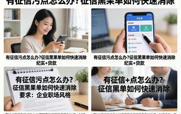 有征信污点怎么办?征信黑名单如何快速消除