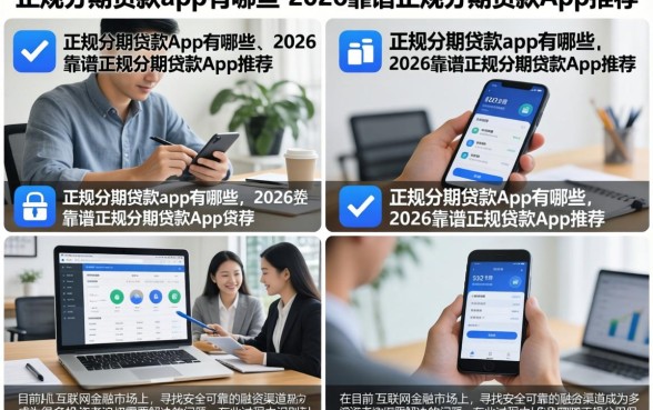 正规分期贷款app有哪些，2026靠谱正规分期贷款app推荐