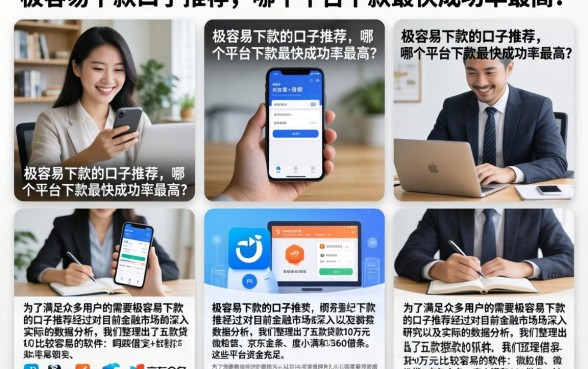 极容易下款的口子推荐，哪个平台下款最快成功率最高？