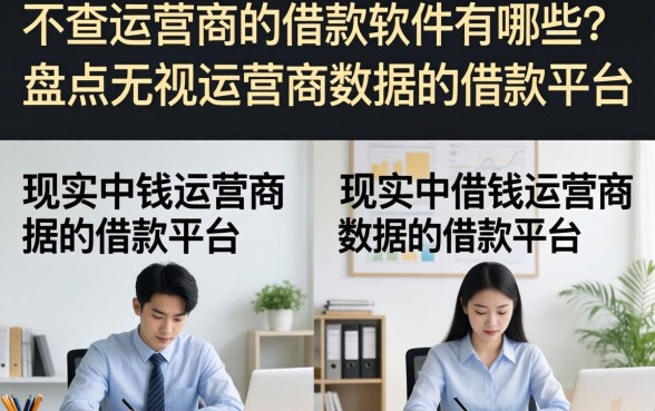 不查运营商的借款软件有哪些？盘点无视运营商数据的借款平台