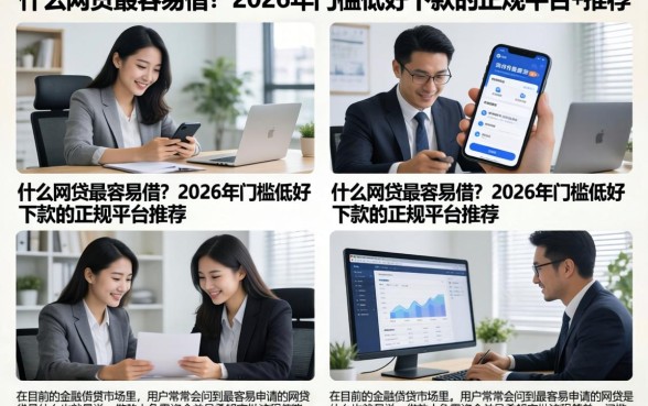 什么网贷最容易借？2026年门槛低好下款的正规平台推荐