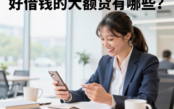 好借钱的大额贷有哪些？正规大额贷款平台推荐